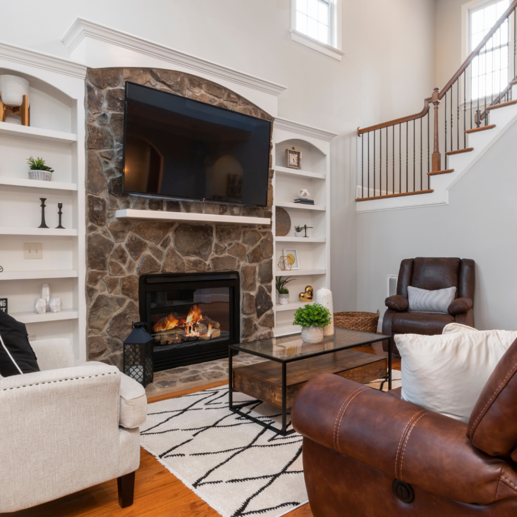 Right Fireplace